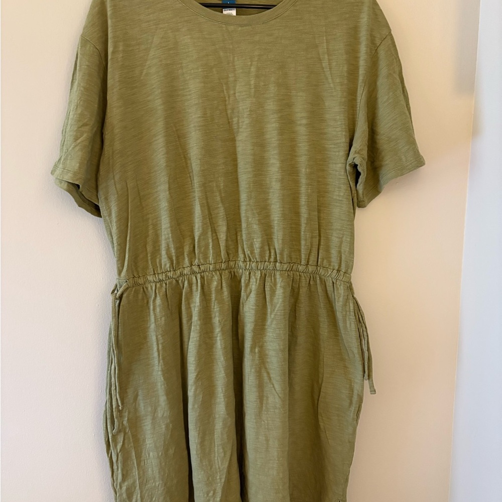 Olive Green Casual Dress